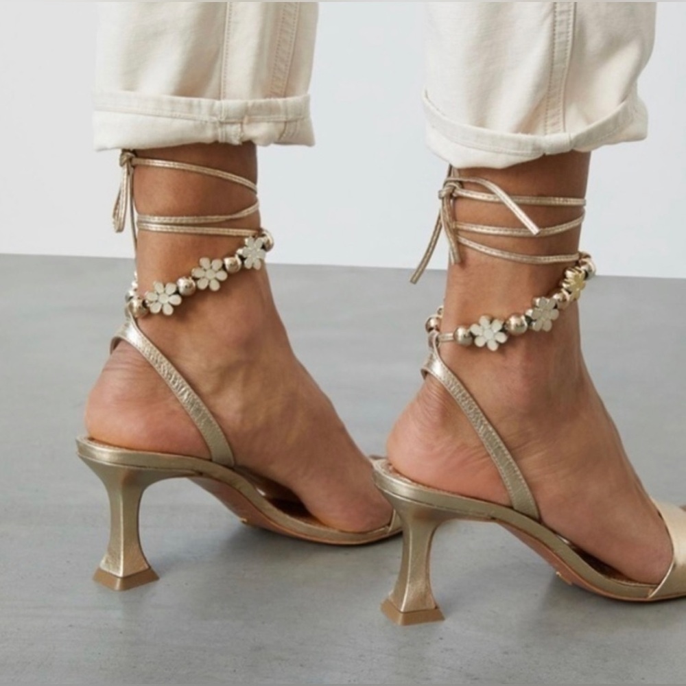 Anthropologie Vicenza Charm Wrap Heel. New